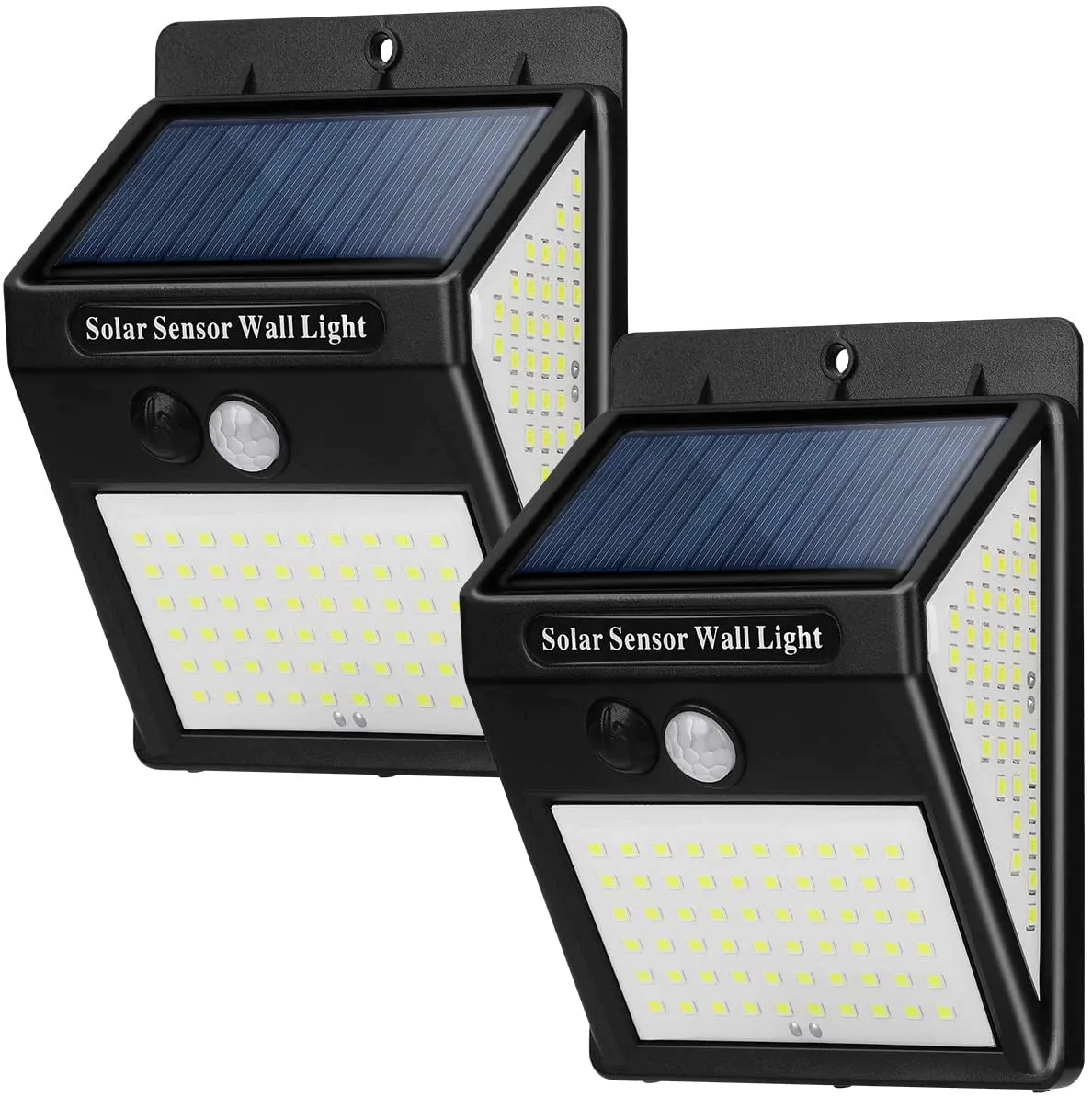 Spot Solaire Extérieur 2 Têtes, Projecteur Solaire Étanche IP65 avec 32  LED, 2 Modes d'Éclairage